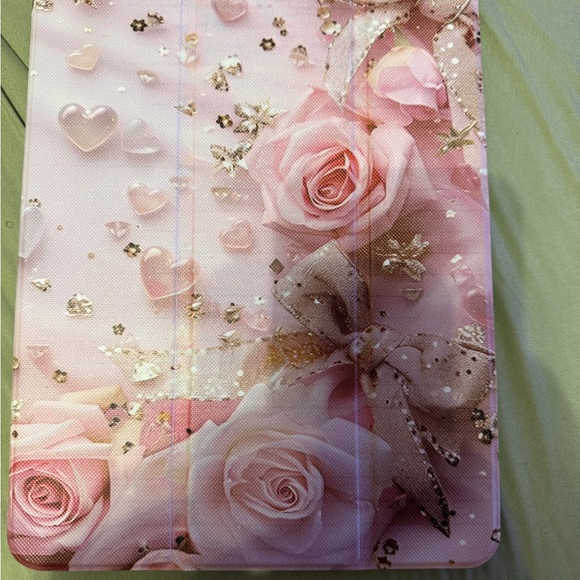 Pink Floral and Heart Patterned Case - Picture 1 of 5